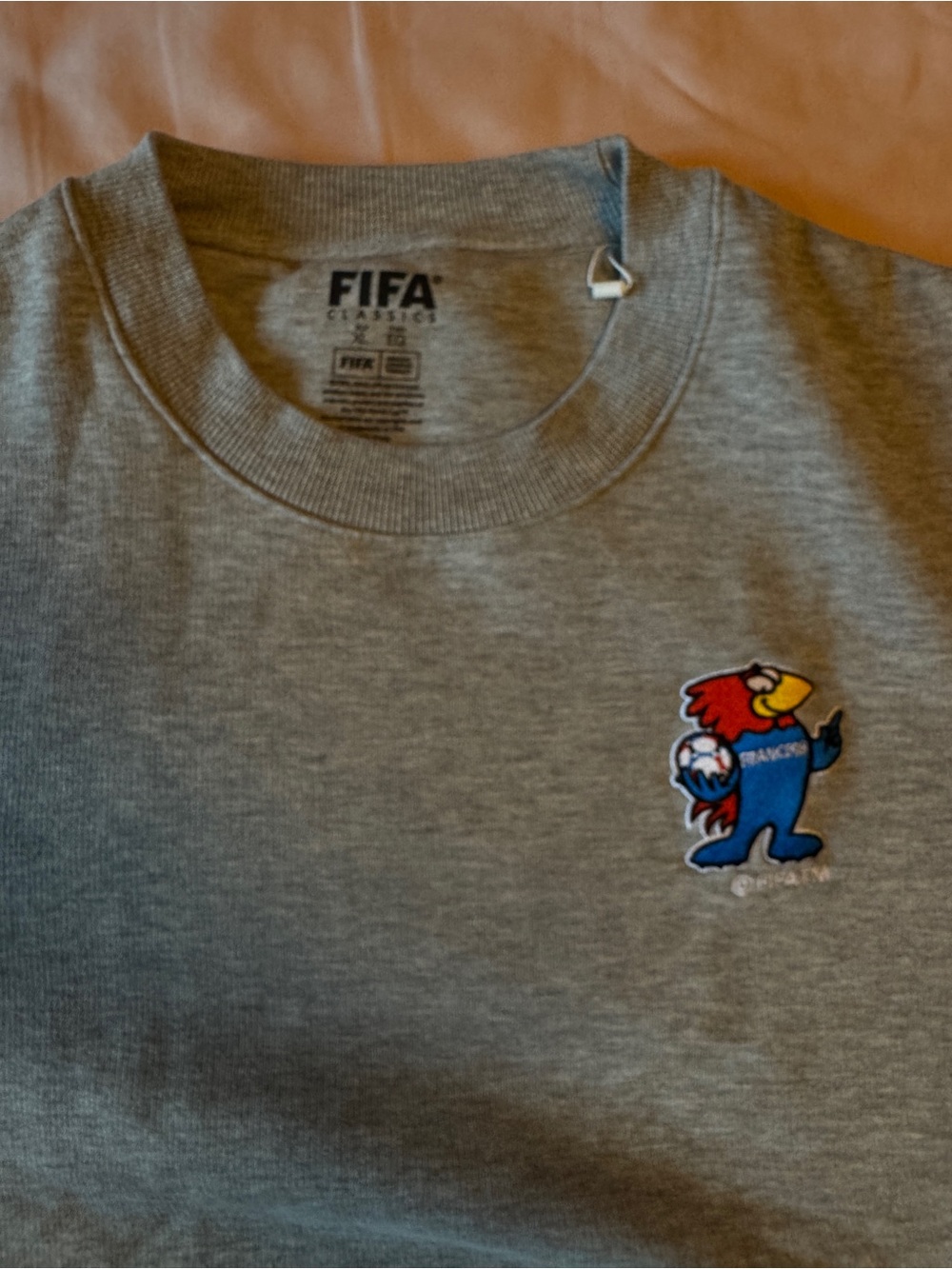 FIFA Classics Grey Crewneck Sweatshirt with Mascot French Paris exclusive